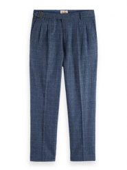 Scotch & Soda Spodnie w kolorze granatowym rozmiar: W30/L32. Niebieskie spodnie materiałowe męskie Scotch & Soda, bez wzorów, z materiału. Za 158.10 zł.