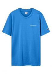 Koszulka Męska Champion Bawełniana Sportowa. Niebieskie t-shirty sportowe męskie CHAMPION, m, z bawełny, bez ramiączek. Za 129.00 zł.