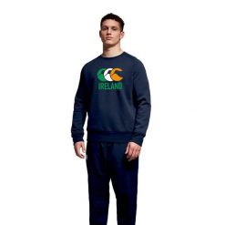 Bluza Canterbury Club Crew. Niebieskie bluzy bez kaptura męskie CANTERBURY, z dresówki. Za 335.00 zł.