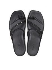 Crocs Japonki Miami Studded Toe Loop Sandal 211447 Czarny. Czarne klapki damskie Crocs, bez wzorów, z tworzywa sztucznego, bez obcasa. Za 189.99 zł.