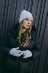 WEŁNIANE RĘKAWICZKI INES JASNO SZARE One size - Flawless. Szare rękawiczki damskie Flawless, bez wzorów, z wełny. Za 179.00 zł.