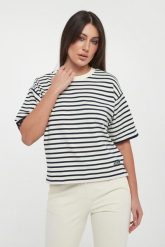 T-shirt damski w paski Tricia JOOP!. T-shirty damskie Joop!, m, bez wzorów, bez kołnierzyka. Za 579.00 zł.