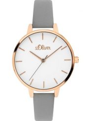 S.Oliver Zegarek kwarcowy w kolorze różowozłoto-szaro-białym rozmiar: onesize. Szare, analogowe zegarki damskie S.Oliver, ze stali. Za 173.99 zł.