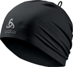Czapka do biegania techniczna Odlo Move Light Hat. Czarne czapki męskie Odlo, na zimę, bez wzorów, z dzianiny. Za 151.25 zł.