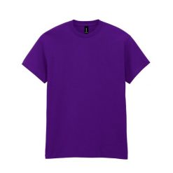 Ciężka Bawełniana Koszulka Unisex Dla Dorosłych. Niebieskie bluzki damskie Gildan, xl, bez wzorów, z bawełny, bez kołnierzyka. Za 61.99 zł.