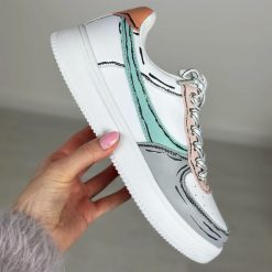 Białe sportowe buty damskie Vinceza 8785 Mix. Białe buty sportowe na co dzień damskie VINCEZA, bez wzorów, ze skóry. Za 149.00 zł.