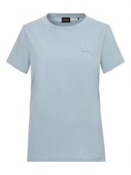 BOSS Orange Koszulka w kolorze błękitnym rozmiar: XL. Niebieskie bluzki damskie Boss Orange, xl, bez wzorów, z bawełny, bez kołnierzyka, bez ramiączek. Za 136.13 zł.