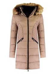 Canadian Peak Parka "Akapeak" w kolorze szarobrązowym rozmiar: L. Brązowe parki damskie Canadian Peak, l, bez wzorów. Za 232.78 zł.