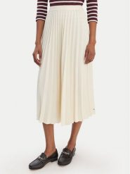 Tommy Hilfiger Spódnica plisowana WW0WW48538 Écru Regular Fit. Spódniczki damskie Tommy Hilfiger, bez wzorów, z syntetyku, plisowane. Za 529.99 zł.