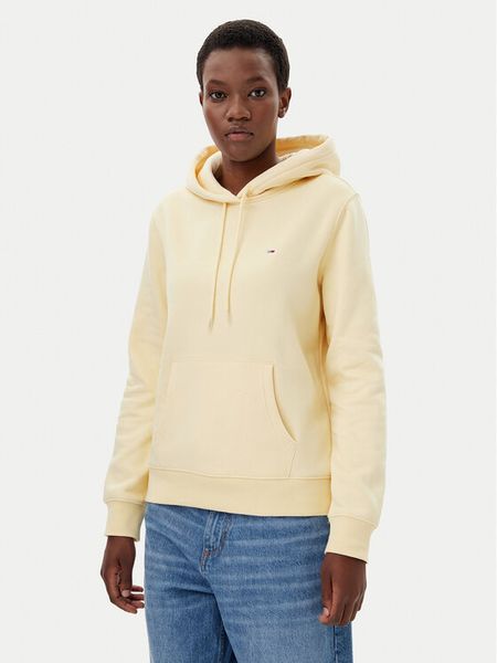 Tommy Jeans Bluza Flag DW0DW19958 Beżowy Regular Fit. Brązowe bluzy bez kaptura damskie Tommy Jeans, xxs, z bawełny. Za 269.99 zł.