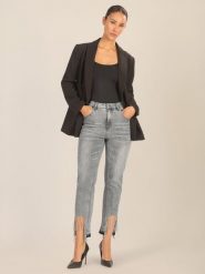 APART Dżinsy - Mom fit - w kolorze szarym rozmiar: 40. Szare jeansy damskie Apart, z podwyższonym stanem. Za 252.99 zł.