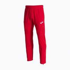 Spodnie do biegania męskie Joma Record III. Czerwone spodnie materiałowe męskie Joma, bez wzorów, sportowe. Za 99.99 zł.