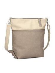 Zwei Torebka w kolorze beżowym - 33 x 32 x 13 cm rozmiar: onesize. Brązowe torebki klasyczne damskie Zwei, bez wzorów, z materiału, bez dodatków. Za 188.85 zł.