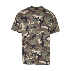 Męska Koszulka Camo Heavyweight Oversized T-shirt. Zielone t-shirty męskie Urban Classics, m, bez wzorów, bez kołnierzyka. Za 105.99 zł.