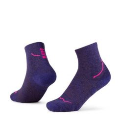 Skarpety BUFF Dryflx Quarter. Niebieskie skarpetki damskie Buff, bez wzorów, z elastanu. Za 119.99 zł.