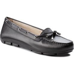 Mokasyny GEOX - D Marva A D7243A 00043 C9996 Black/Black. Czarne mokasyny damskie Geox, z materiału. W wyprzedaży za 259.00 zł.