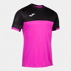 Koszulka do tenisa z krótkim rekawem męska Joma SHORT SLEEVE T- SHIRT. Czarne t-shirty męskie Joma, m, bez wzorów, bez kołnierzyka. Za 97.00 zł.