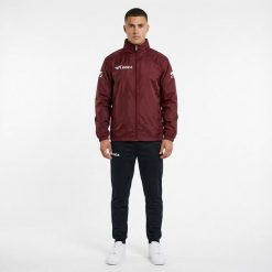 Kurtka przeciwdeszczowa ITALIA SPECIAL dla dorosłych bordowa. Brązowe kurtki treningowe męskie Legea, m, bez wzorów. Za 70.00 zł.