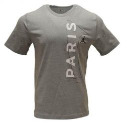 Koszulka treningowa męska Nike Air Jordan Paris Saintgermain. Szare t-shirty sportowe męskie Nike, m, bez ramiączek, do biegania. Za 248.00 zł.