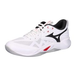 Buty sportowe Mizuno Wave Momentum Pro 320g. Białe buty sportowe na co dzień damskie Mizuno, bez wzorów, z materiału, do siatkówki, mizuno wave. Za 319.99 zł.