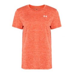 Koszulka treningowa damska Under Armour Tech C-Twist. Brązowe bluzki damskie Under Armour, xl, bez kołnierzyka, bez ramiączek. Za 83.99 zł.