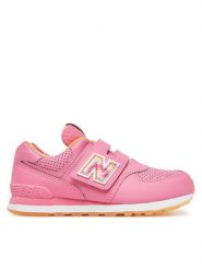 New Balance Sneakersy PV574KP Różowy. Czerwone buty sportowe dziewczęce New Balance, bez wzorów, ze skóry, bez zapięcia. Za 179.99 zł.