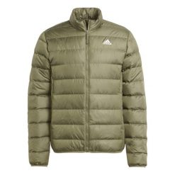 Kurtka Mężczyzna Adidas Essentials Lite Down zielony. Białe kurtki męskie Adidas, m, bez wzorów, sportowe, bez kaptura. W wyprzedaży za 402.40 zł.