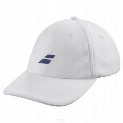Czapka tenisowa juniorska Babolat Pure Logo Cap biała. Białe czapki męskie BABOLAT, na jesień, bez wzorów. Za 67.00 zł.