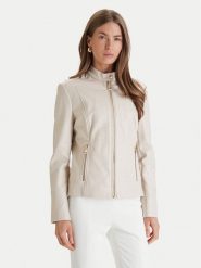 Guess Kurtka z imitacji skóry W6RL52 WL850 Écru Regular Fit. Kurtki damskie Guess, xl, z aplikacjami, ze skóry, bez kaptura. Za 619.99 zł.