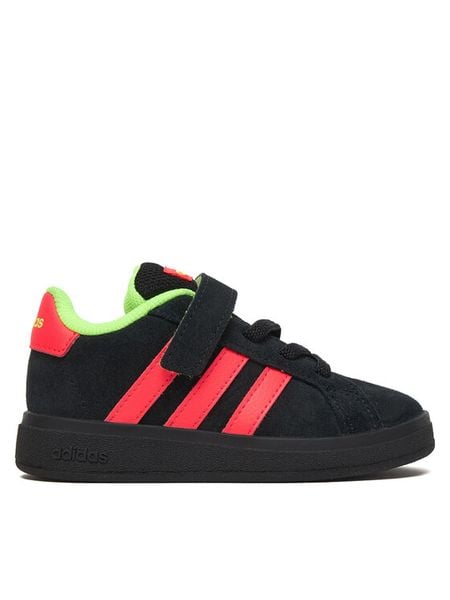 Adidas Sneakersy Grand Court 2.0 JP9353 Czarny. Czarne buty sportowe chłopięce Adidas, ze skóry, bez zapięcia. Za 179.99 zł.