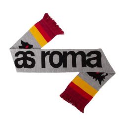 Szalik retro dla dorosłychi AS Roma. Szare szaliki i kominy damskie COPA FOOTBALL, bez wzorów. Za 110.09 zł.