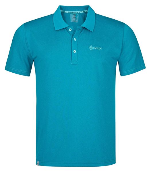 Męska koszulka polo funkcjonalna Kilpi COLLAR-M. Niebieskie koszulki polo męskie Kilpi, na lato, m, bez wzorów, z materiału, bez ramiączek. Za 118.50 zł.