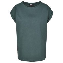 Damski T-shirt w dużych rozmiarach Urban Classic extended. Zielone t-shirty damskie Urban Classics, bez wzorów, bez kołnierzyka. Za 91.00 zł.