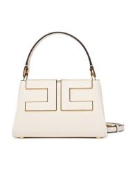 Elisabetta Franchi Torebka BS-07A-66E2-V360 Kremowy. Białe torebki klasyczne damskie Elisabetta Franchi, bez wzorów, ze skóry, bez dodatków. Za 1,539.00 zł.
