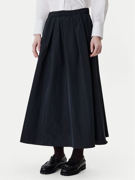 Weekend Max Mara Spódnica trapezowa Curvato 2615101051 Czarny Regular Fit. Czarne spódniczki damskie Weekend Max Mara, bez wzorów, z bawełny, trapezowe. Za 989.99 zł.