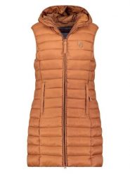 ANAPURNA Kamizelka pikowana "Vakitalana Long" w kolorze karmelowym rozmiar: L. Brązowe kamizelki damskie ANAPURNA, l. Za 130.99 zł.