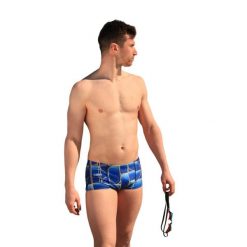 Kąpielówki Mako. Niebieskie kąpielówki męskie MAKO, m, bez wzorów, do pływania. Za 242.50 zł.