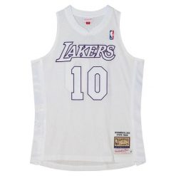 Koszulka NBA Los Angeles Lakers Steve Nash Authentic Christmas Day 2012/13. Białe t-shirty damskie Mitchell & Ness, l, bez wzorów, z poliesteru, bez kołnierzyka. Za 1,097.50 zł.