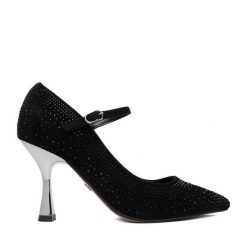 Szpilki Nine West. Czarne szpilki Nine West, bez wzorów, bez obcasa. Za 249.99 zł.