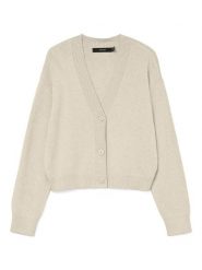 Vero Moda Kardigan w kolorze beżowym rozmiar: XL. Brązowe kardigany damskie Vero Moda, xl, bez wzorów. Za 144.92 zł.