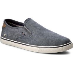 Tenisówki WRANGLER - Mitos Slip On WF0901035 Navy 16. Niebieskie trampki i tenisówki męskie Wrangler, bez wzorów, z gumy, bez zapięcia. W wyprzedaży za 169.00 zł.