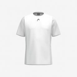 CLUB 25 Tech T-Shirt Boys. Białe t-shirty damskie HEAD, bez wzorów, z meshu, bez kołnierzyka. W wyprzedaży za 135.00 zł.