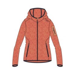 Bluza damska turystyczna CMP 3H19826. Czerwone bluzy bez kaptura damskie CMP, l. W wyprzedaży za 174.99 zł.
