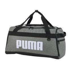 Torba sportowa Puma Challenger Duffel S 79530 12 - szara 35L. Szare torby podróżne damskie Puma, bez wzorów, z poliesteru. W wyprzedaży za 99.99 zł.