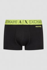 ARMANI EXCHANGE Czarne bokserki. Czarne bokserki męskie Armani Exchange, bez wzorów. W wyprzedaży za 67.99 zł.