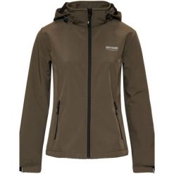 Damska kurtka Nordberg Soft Shell. Brązowe kurtki damskie NORDBERG, xl, bez wzorów, z materiału, bez kaptura. Za 456.99 zł.