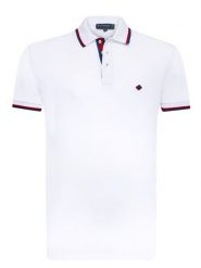 SIR RAYMOND TAILOR Koszulka polo "Amsterdam" w kolorze białym rozmiar: XL. Białe koszulki polo męskie Sir Raymond Tailor, xl, bez wzorów, z bawełny, bez ramiączek. Za 144.58 zł.