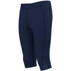 Spodenki kolarskie Jako Capri Power. Niebieskie szorty damskie Jako, bez wzorów, z materiału, sportowe. Za 224.50 zł.