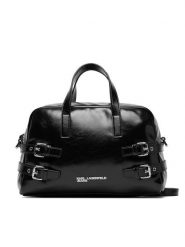 Karl Lagerfeld Jeans Torebka B1W30158 Czarny. Czarne torebki klasyczne damskie Karl Lagerfeld Jeans, bez wzorów, z jeansu, bez dodatków. Za 769.99 zł.