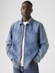 Levi's Kurtka dżinsowa "Kyren" w kolorze niebieskim rozmiar: S. Niebieskie kurtki męskie Levi's, s, bez wzorów, z bawełny, bez kaptura. Za 232.23 zł.